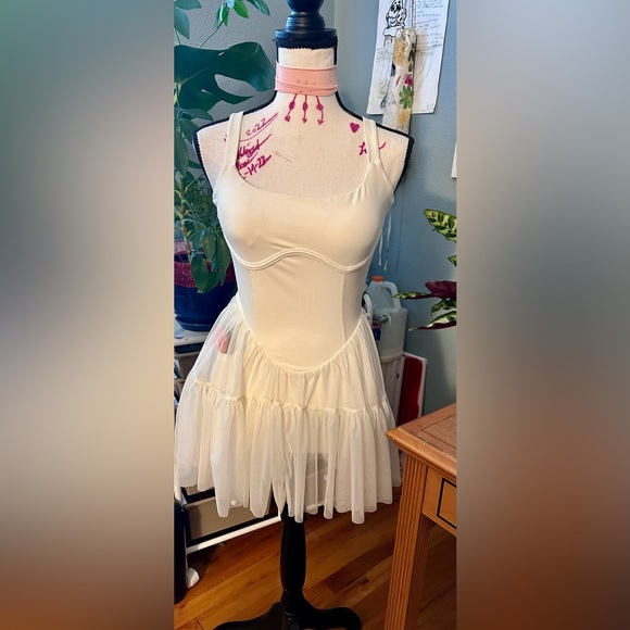 Popflex Active. Corset Pirouette Dress - Ivory. Size  XS. - Picture 2 of 7